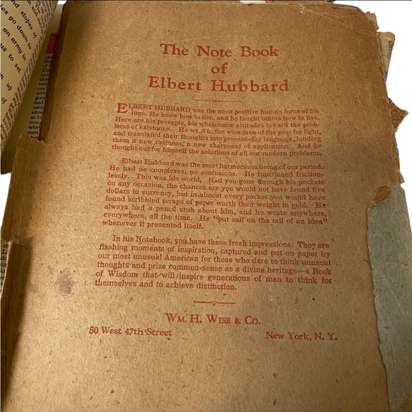 Lot of 2 Antique Elbert Hubbard Notebooks Scrabook and Notebook - Picture 6 of 12